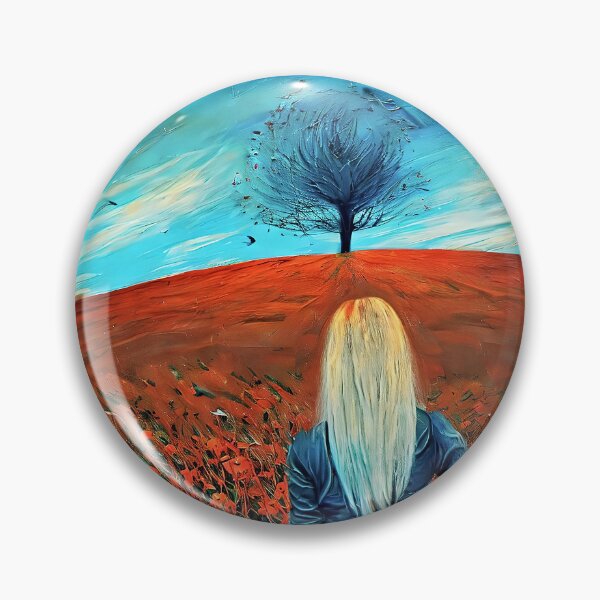 Item preview, Woman and field of poppies designed and sold by bogfl.