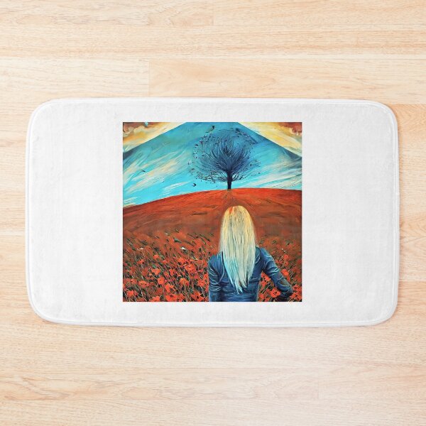 Item preview, Woman and field of poppies designed and sold by bogfl.
