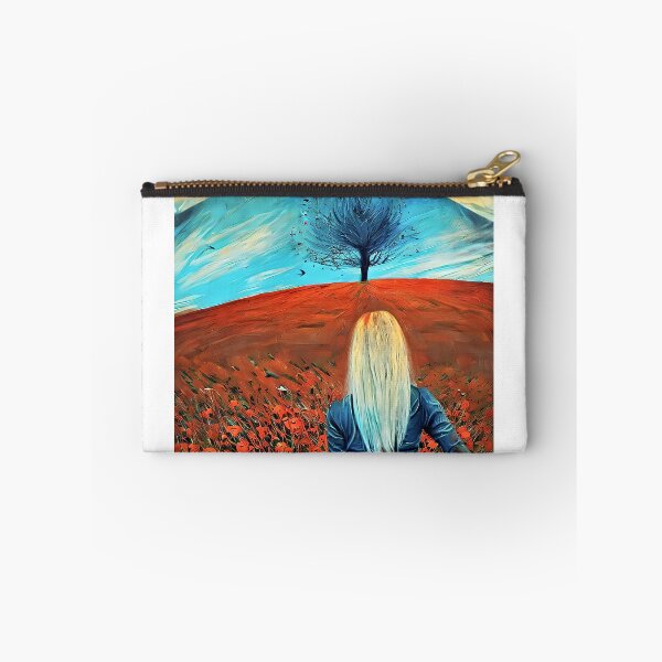Item preview, Woman and field of poppies designed and sold by bogfl.