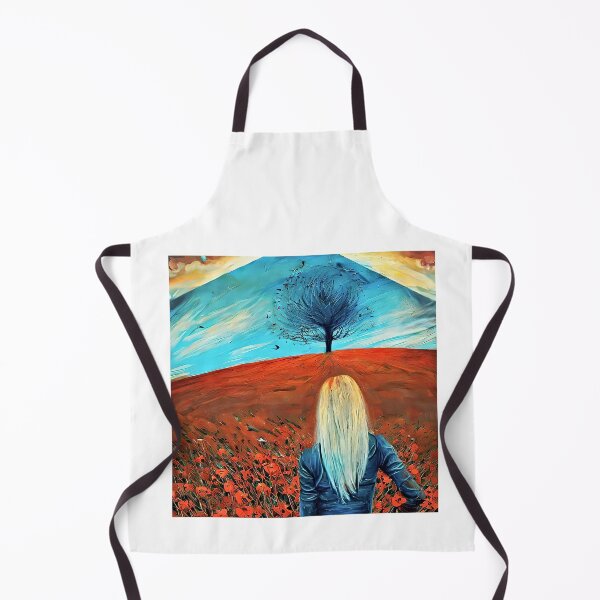 Item preview, Woman and field of poppies designed and sold by bogfl.