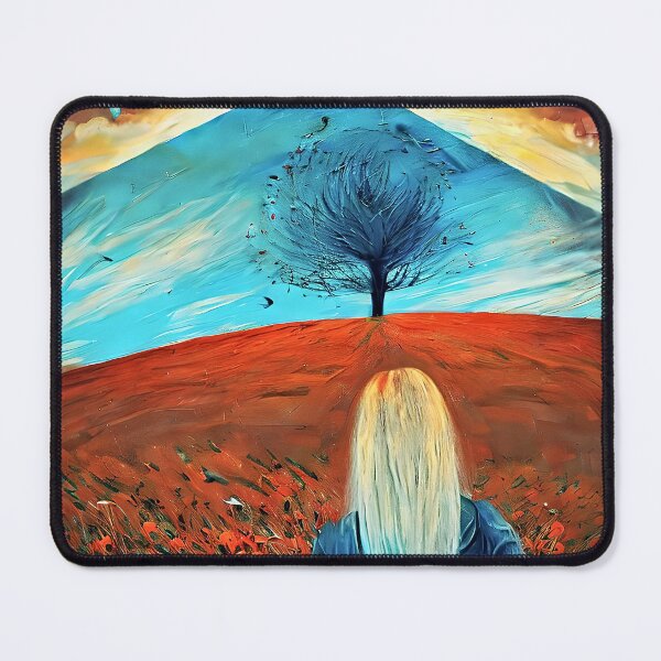 Item preview, Woman and field of poppies designed and sold by bogfl.