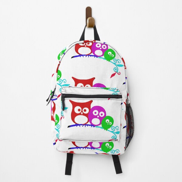 Item preview, id36 Colorful Cute Big eyes, confused Owl family, Daddy Owl, Mommy Owl and baby Owl, Surprised funny birds standing on the tree, Funny Animals, Funny Owls, Family , Funny Families, Confused Owls, designed and sold by bcbutika.