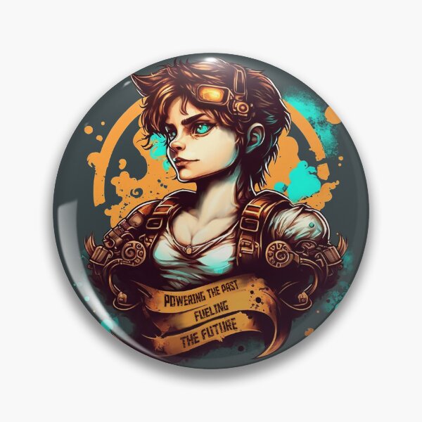 Item preview, Steampunk Pilot Female Powering the past fueling the Future designed and sold by Shaani.