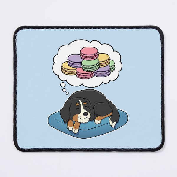 Artikelvorschau, Bernese Mountain Dog dreaming about Macaroons entworfen und verkauft von DoggieDelights.