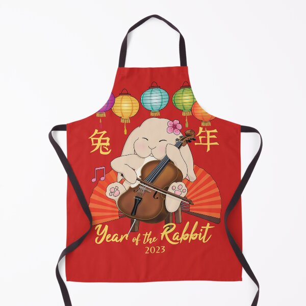 Item preview, Cute Cello Bunny Chinese New Year of the Rabbit 2023 designed and sold by Jazznote.