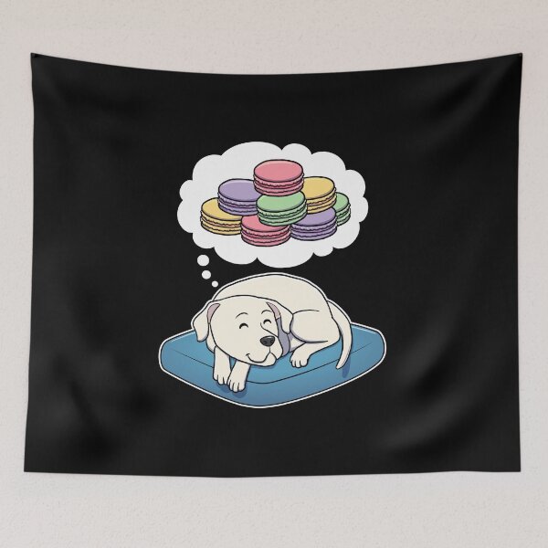 Item preview, Dogo Argentino dreaming about Macaroons designed and sold by DoggieDelights.