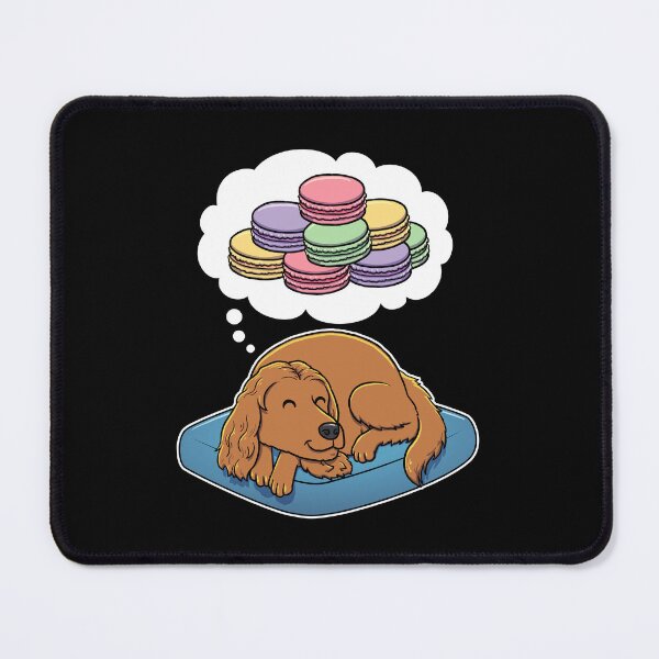 Item preview, English Cocker Spaniel dreaming about Macaroons designed and sold by DoggieDelights.