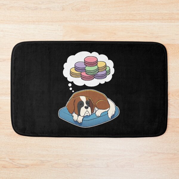 Artikelvorschau, St Bernard dreaming about Macaroons entworfen und verkauft von DoggieDelights.