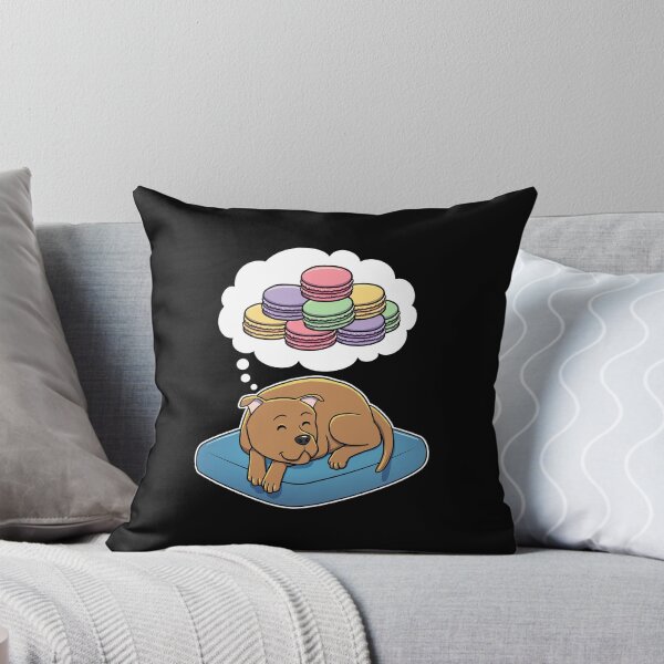 Item preview, Staffordshire Bull Terrier dreaming about Macaroons designed and sold by DoggieDelights.