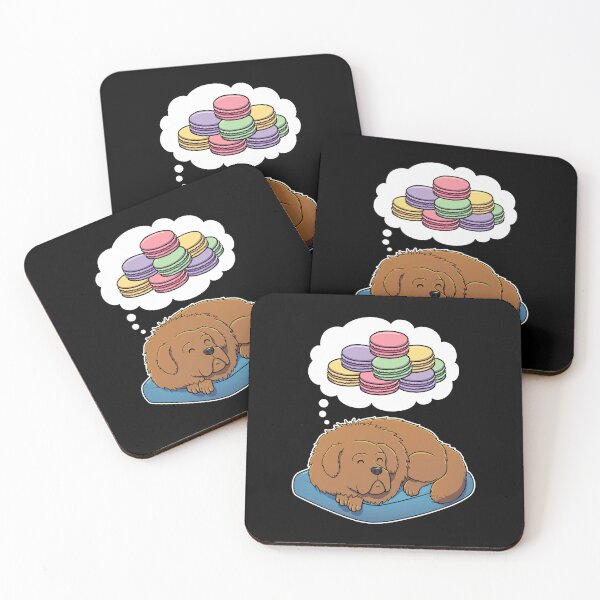 Item preview, Tibetan Mastiff dreaming about Macaroons designed and sold by DoggieDelights.