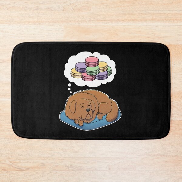 Item preview, Tibetan Mastiff dreaming about Macaroons designed and sold by DoggieDelights.