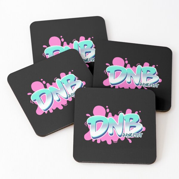 Item preview, DNB - Junglist Splat (Blue paint/white drop shadow) designed and sold by Discothreadz.