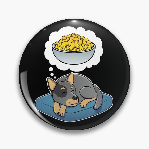 Artikelvorschau, Australian Cattle Dog dreaming about Macaroni and Cheese entworfen und verkauft von DoggieDelights.