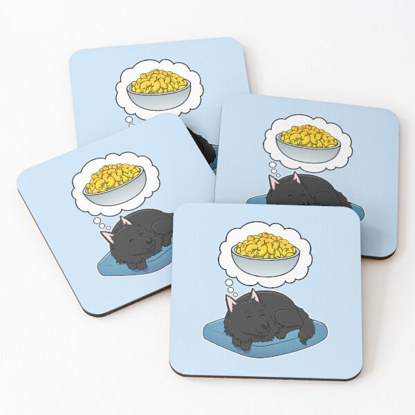 Item preview, Belgian Sheepdog dreaming about Macaroni and Cheese designed and sold by DoggieDelights.