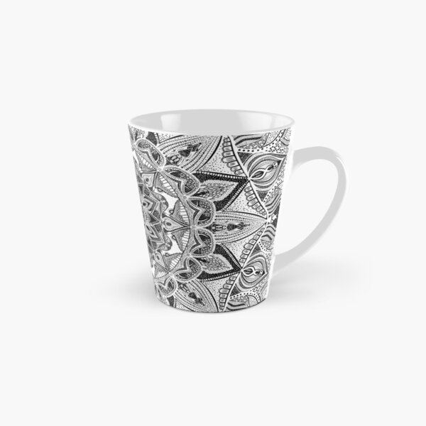 Item preview, Black and white mandala pattern designed and sold by ekpatterns.