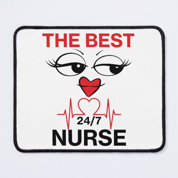 Item preview, The Best Nurse 24/7 Girls Women Nurses Valentines Day Hearts Stethoscope NURSES designed and sold by al21ex.