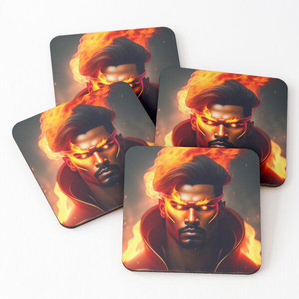 Item preview, AI Generated,  Fire God Fiery Canvas Poster designed and sold by DominicAi.