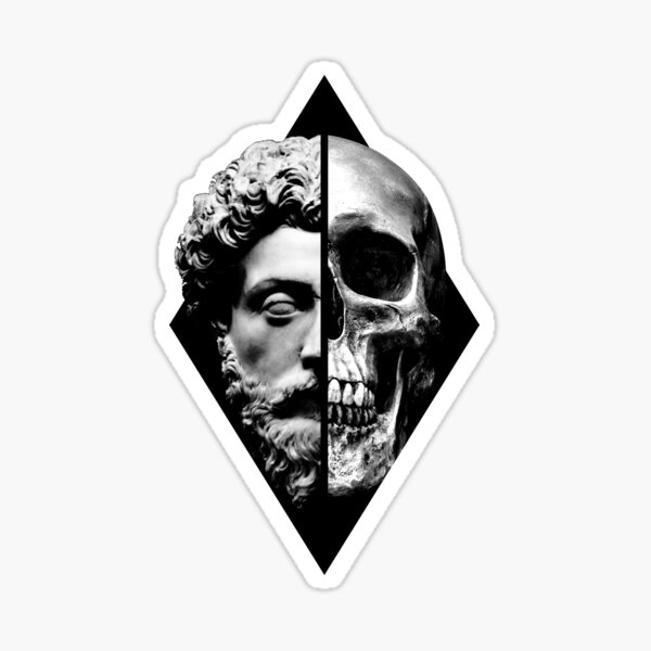 Artikel-Vorschau von Marcus Aurelius Memento Mori Porträt, designt und verkauft von Benartstudio.