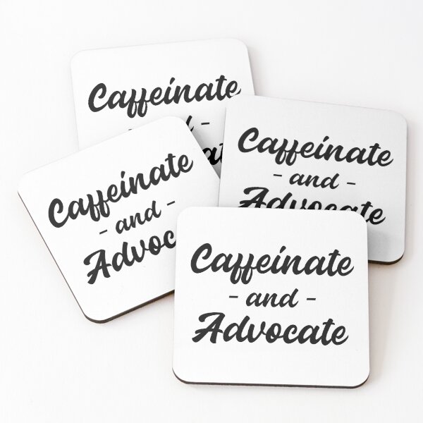 Item preview, Caffeinate and Advocate designed and sold by Farasic.