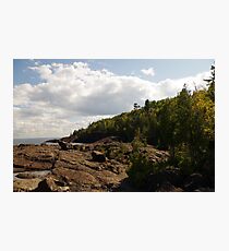 Lámina fotográfica Rocas negras