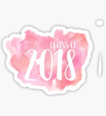 Class of 2018 Watercolor Sticker