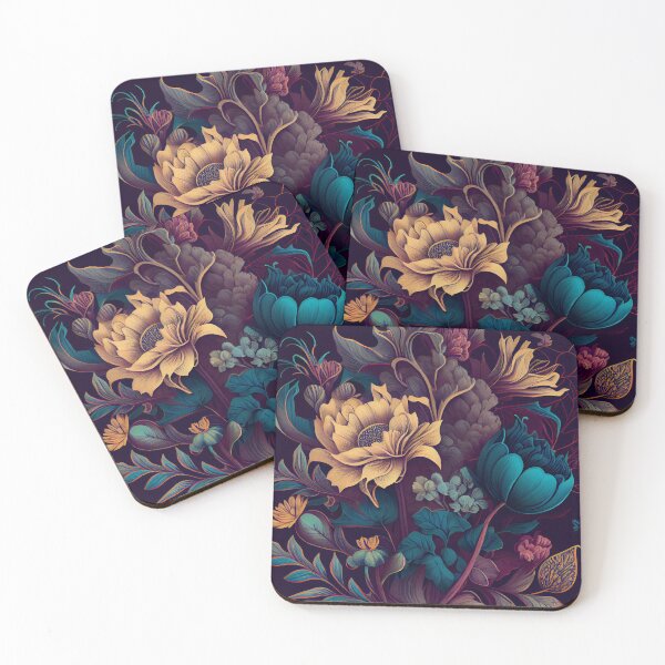 Item preview, Surreal Drawn Floral Pattern Digital Painting designed and sold by CodeAndColors.