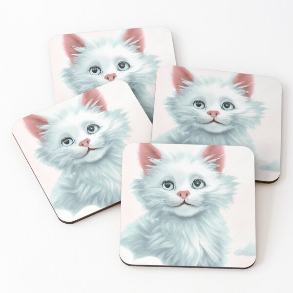 Item preview, Cat Kitten Cute Black and White Drawing designed and sold by phillipbooth.