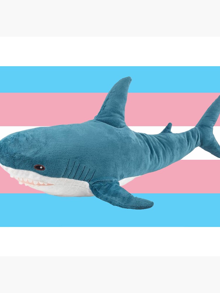 Ikea blahaj shark transgender icon Pillow for Sale by PoisonedFluff Redbubble