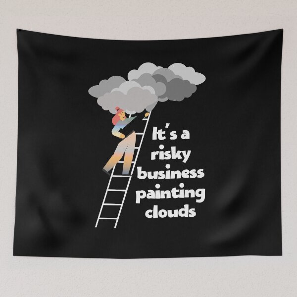 Item preview, Painting Clouds Sticker designed and sold by GaryDobson.