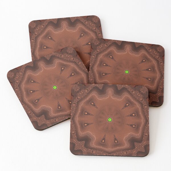 Item preview,  *FUNNY ABSTRACT PAINTING ALIEN TRIBAL FACE CHOCOLATE MIXTURE MINT GREEN WITH STARRY GREEN ANISE designed and sold by Ralek.