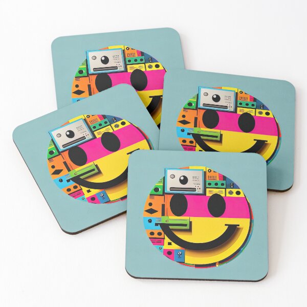 Item preview, Happy popart minimalistic smiley designed and sold by RK - Shop.