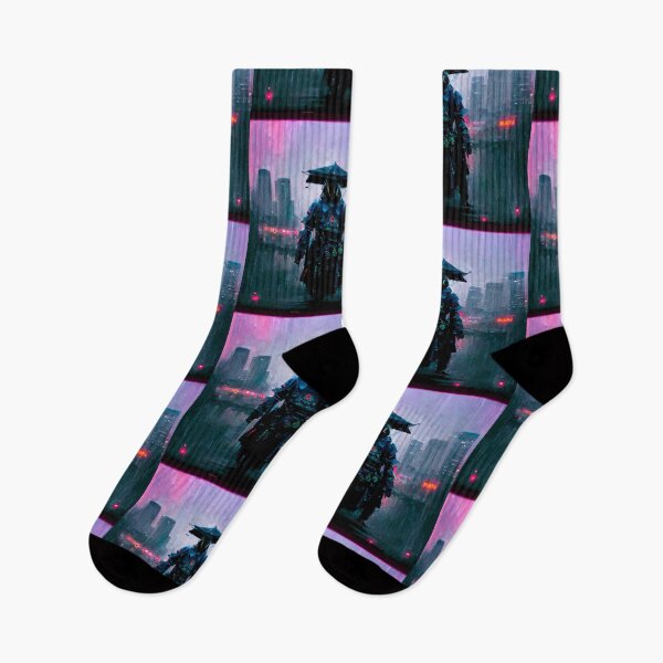 Item preview, Mission - Cyberpunk Cityscape Skyline designed and sold by ArkMinted.