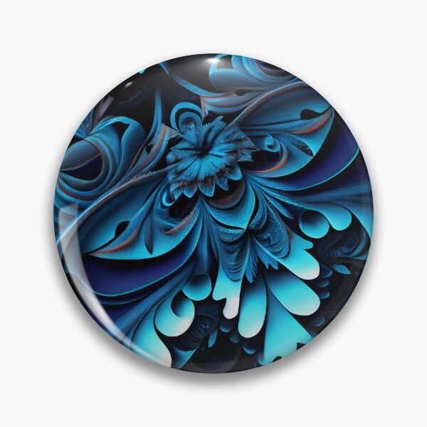 Artikelvorschau, Blue Aggressive Abstract Australian Pattern Digital Painting entworfen und verkauft von CodeAndColors.