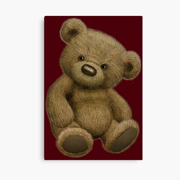 Cute greeting vintage teddy bear illustration Art Board Print for Sale by  knappidesign