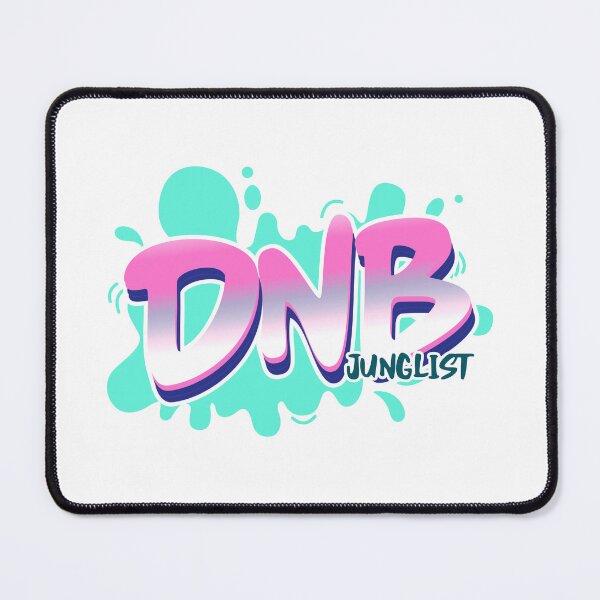 Item preview, DNB - Junglist Splat (Blue paint /white drop shadow) designed and sold by Discothreadz.