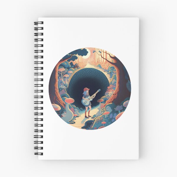 Item preview, Forest Guitar Girl, Hippy, Nature, Sunshine, Illustration designed and sold by Artefact3000.