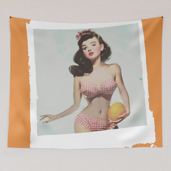 Item preview, Young Beach Babe Pinup Girl designed and sold by cutestpinups.