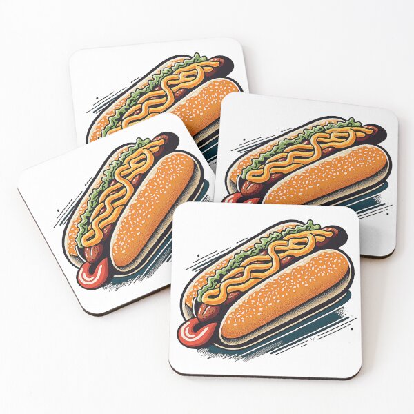 Item preview, Ukiyoe Hotdog: A Traditional Japanese Woodblock Print of a Hotdog in the Ukiyoe Style. designed and sold by BotTastic.