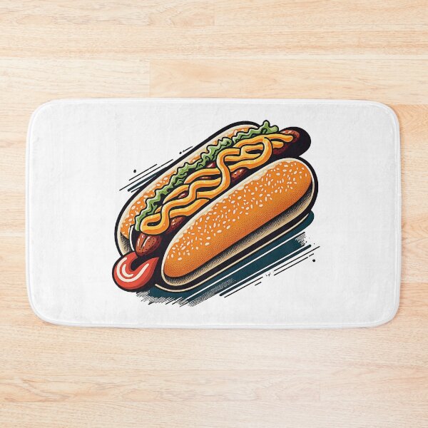 Item preview, Ukiyoe Hotdog: A Traditional Japanese Woodblock Print of a Hotdog in the Ukiyoe Style. designed and sold by BotTastic.