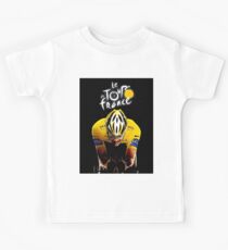 LE TOUR DE FRANCE: Bicycle Racing Print Kids Tee