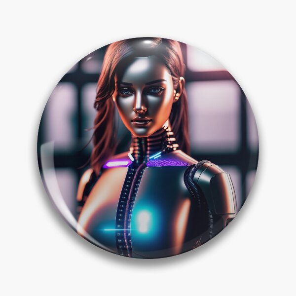 Item preview, Beautiful robot woman - android. designed and sold by Maniock.