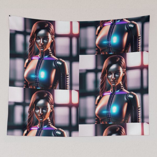 Item preview, Beautiful robot woman - android. designed and sold by Maniock.