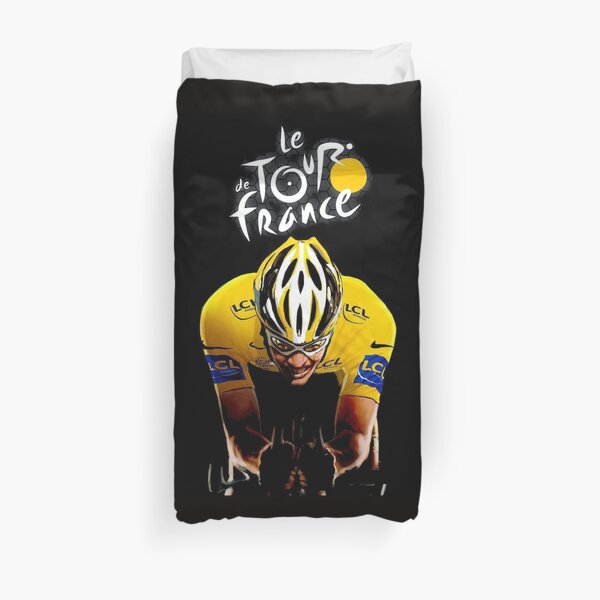 LE TOUR DE FRANCE: Bicycle Racing Print Duvet Cover
