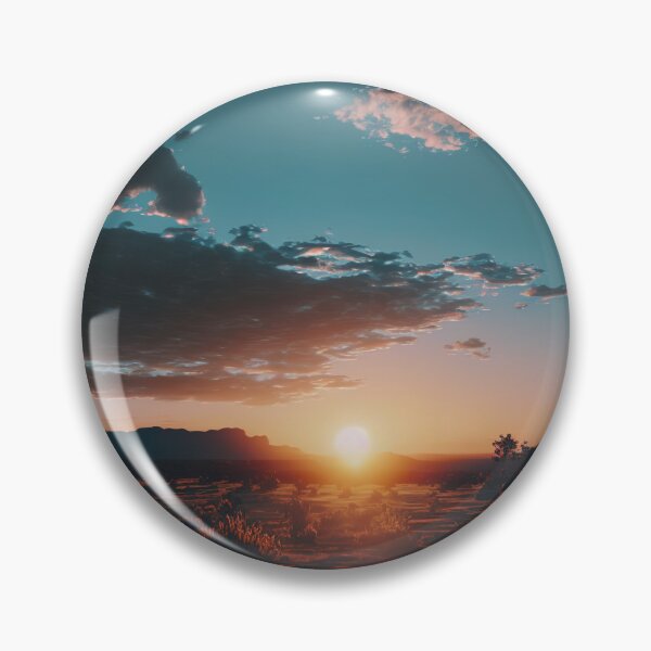Item preview, Beautiful illustration of western scenery at sunset with blue sky designed and sold by Skyfe.