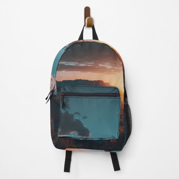 Item preview, Beautiful illustration of western scenery at sunset with blue sky designed and sold by Skyfe.