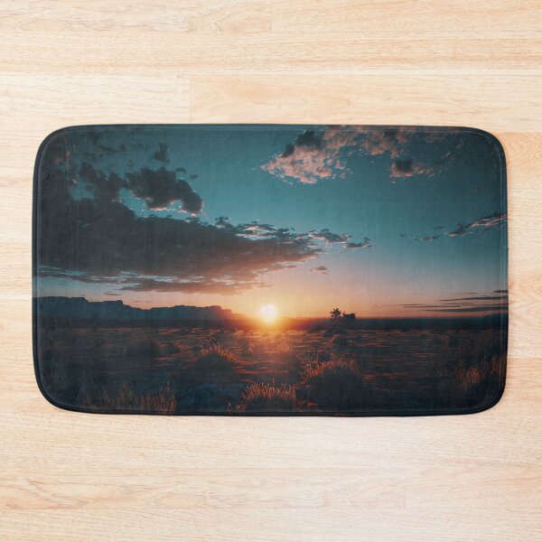 Item preview, Beautiful illustration of western scenery at sunset with blue sky designed and sold by Skyfe.