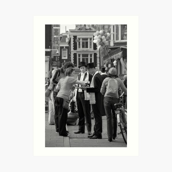 Street festival in Amsterdam Art Print