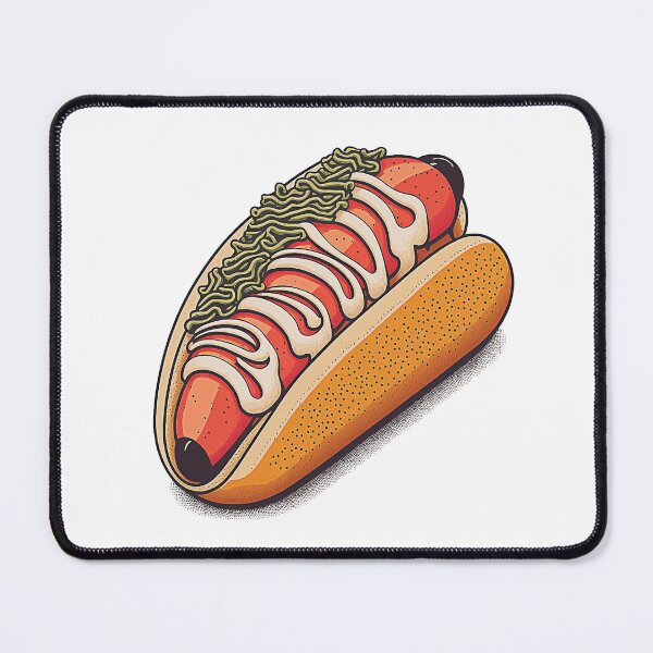 Item preview, Ukiyoe Hotdog: A Traditional Japanese Woodblock Print of a Hotdog in the Ukiyoe Style. designed and sold by BotTastic.