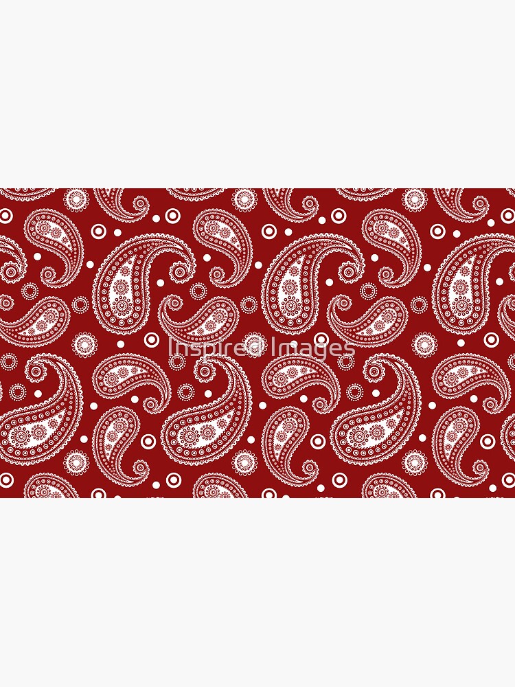 Red & White Funky 60s 70s Paisley  Coffee Mug for Sale by Inspired Images