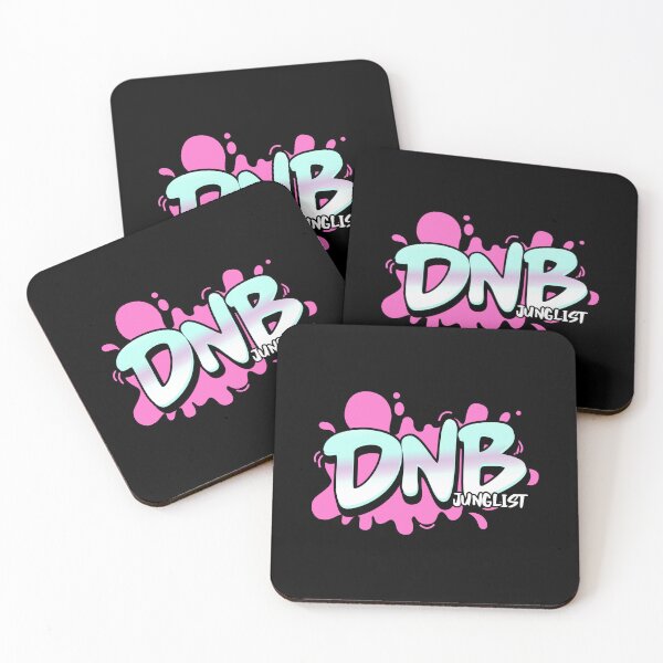 Item preview, DNB - Junglist Splat (pink/black drop shadow) designed and sold by Discothreadz.